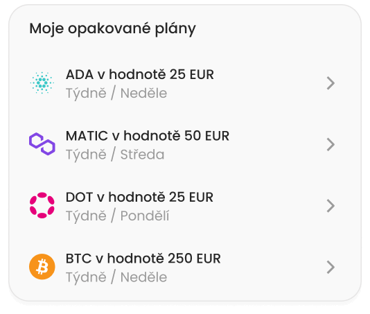 Nakupujte populární i menší kryptoměny