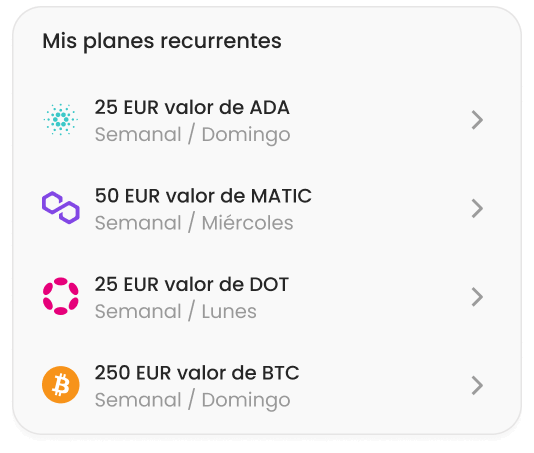Compra criptomonedas populares y de nicho