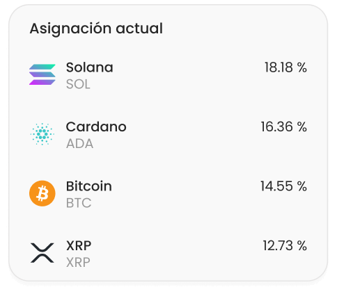 Compra criptomonedas populares y de nicho