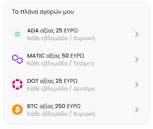 Αγοράστε δημοφιλή και εξειδικευμένα κρυπτονομίσματα