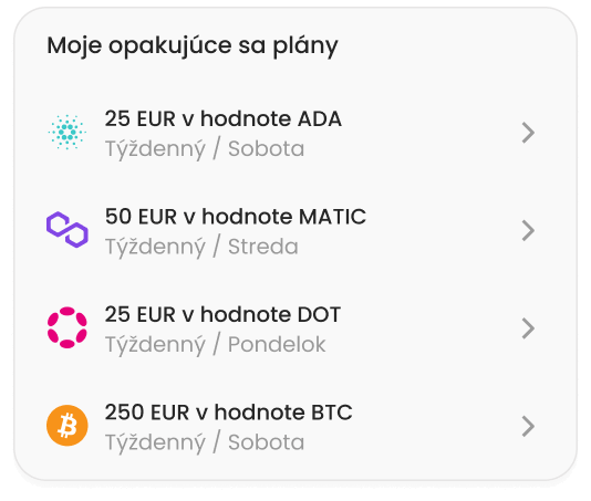 Kúpa populárnych a špecializovaných kryptomien